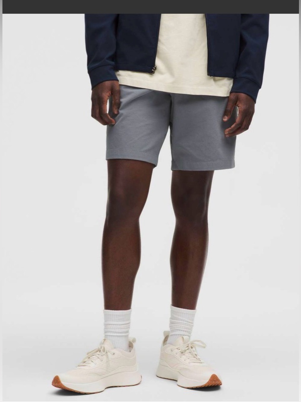 Lululemon ABC Classic Fit Shorts 7โ Stretch Cotton Versa Twill Grey , size 33